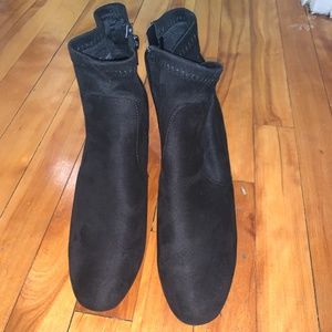 Black booties Sz 6.5
